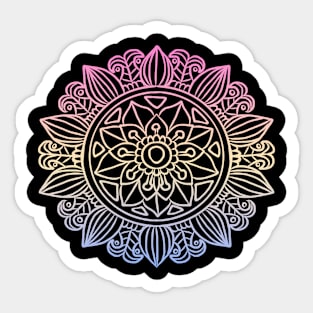 Mandala art drawing for gift Sticker